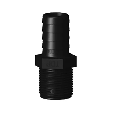 1 SLANGNIPPEL 25MM LÅNG UTV.GÄNGA SVART TRUDESIGN Billigare