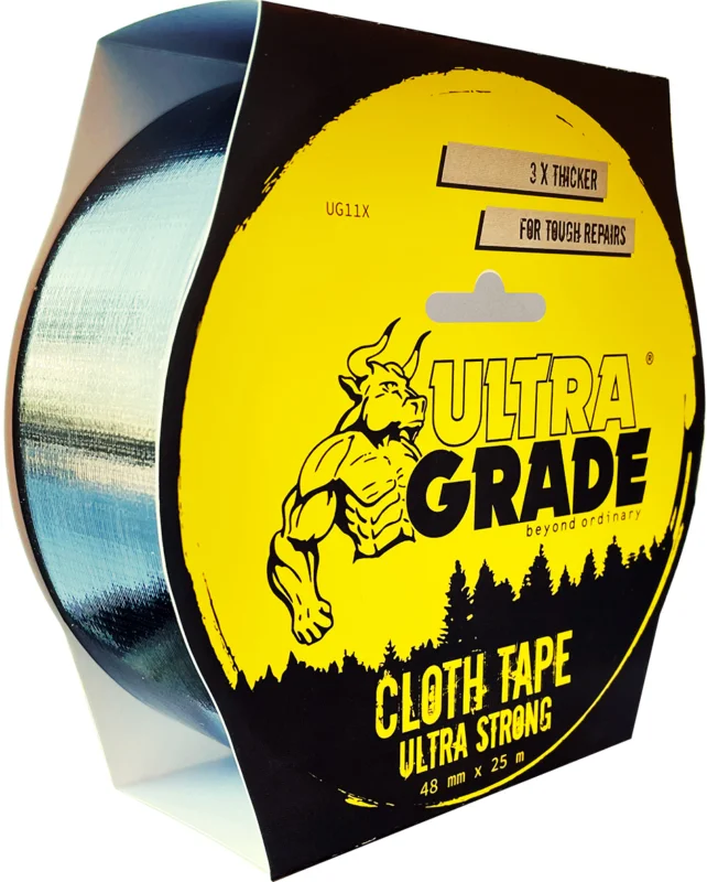 ULTRAGRADE SVART VÄVTAPE 25M Fynd