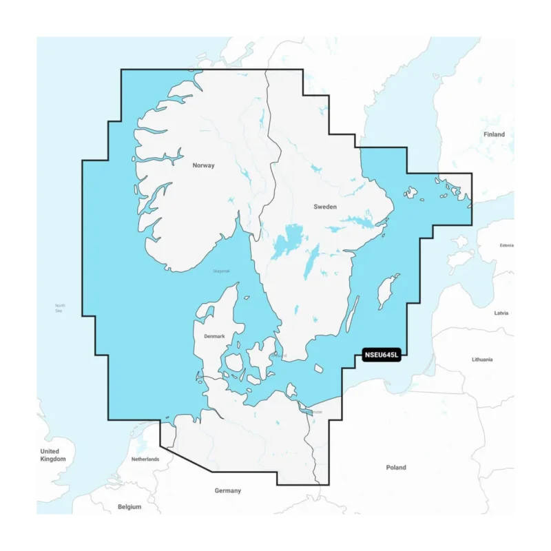 GARMIN NAVIONICS+ EU645L SKAGERAK & KATTEGAT Endast denna vecka