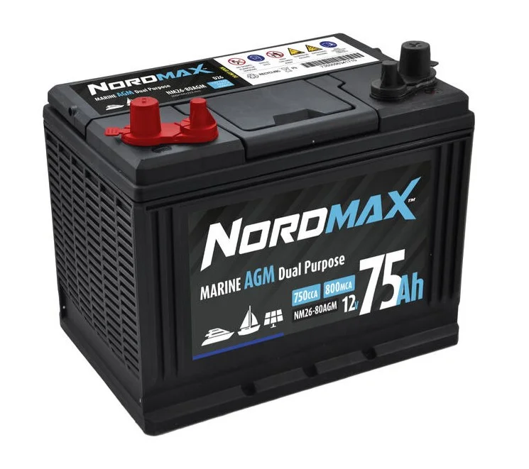 NORDMAX AGM 75AH Reapris