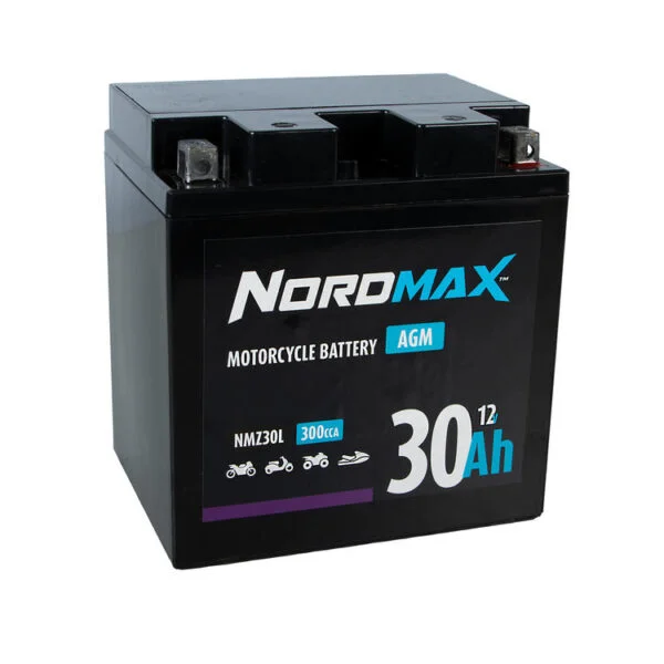 NORDMAX 30AH AGM VATTENSKOTER Snabb frakt