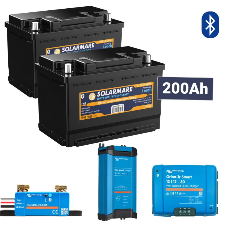 LITIUMPAKET ++ 200AH SOLARMARE Populärt val