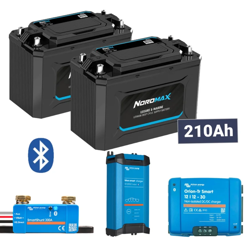 NORDMAX 105AH LITIUM DEEP CYCLE BLUETOOTH Populär