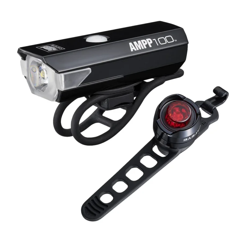 Cateye Lampset Ampp100 & Orb Rechargeable Trygg betalning