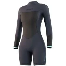 Mystic Brand Longarm Shorty 3/2mm Bzip Women Night Blue Nedsatt pris