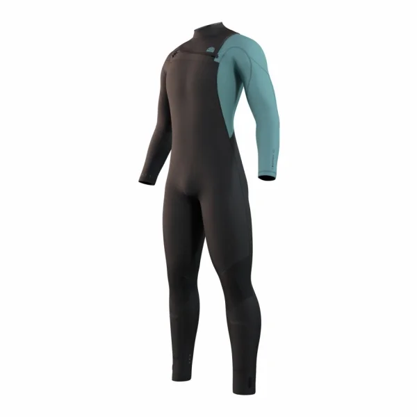 Våtdräkt Herr 4/3 Mystic Marshall Fzip Black/Green B-grade Lågt pris