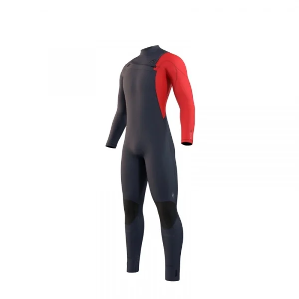 Säker betalning Våtdräkt Herr 4/3 Mystic Marshall Fzip Navy/Red