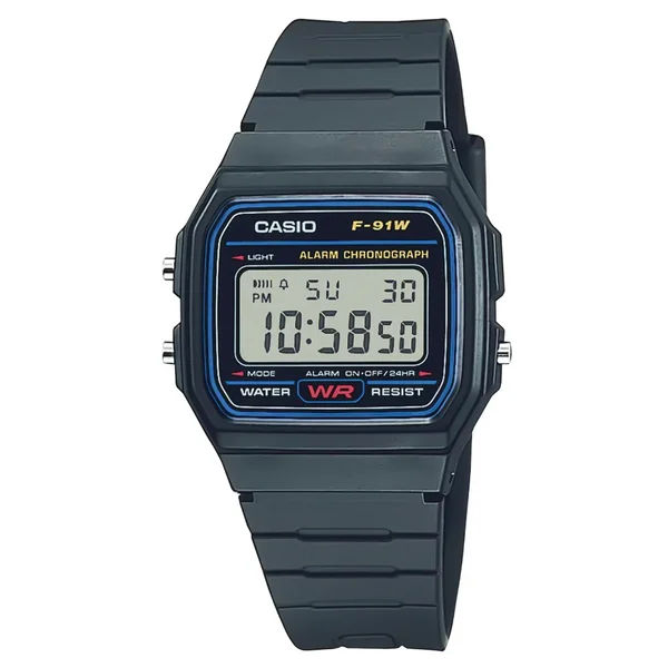 Begränsat erbjudande M's Timeless Collection F-91W-1Yeg Black