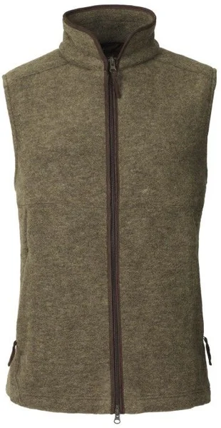 Isla Vest Fleece Wool Olive Rabatt