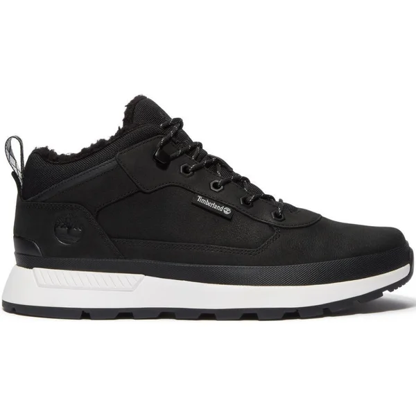 Fri frakt Mens Field Trekker Low Warm Lined Sneaker Black Nubuck