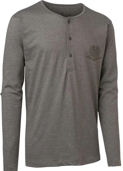 Rea M's Grandpa LS Tee Charcoal