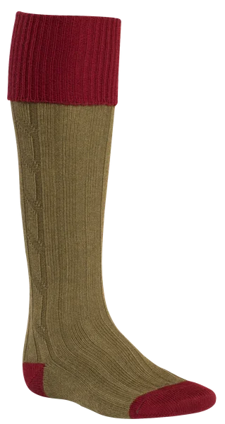 Endast idag M's Shooting Sock Bordeaux/Olive