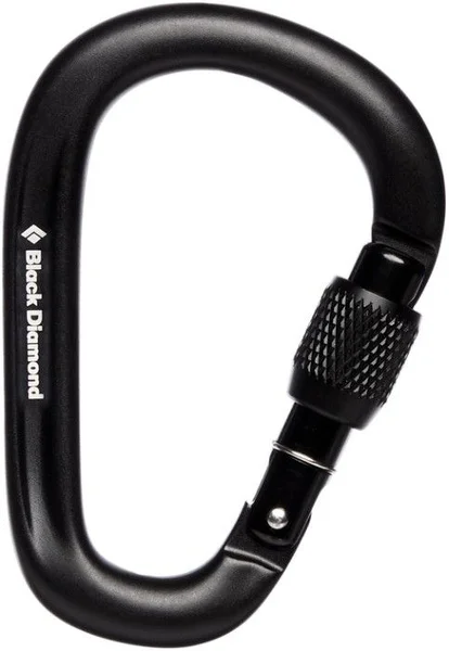 Kundfavorit Pearlock Screwgate Carabiner Black