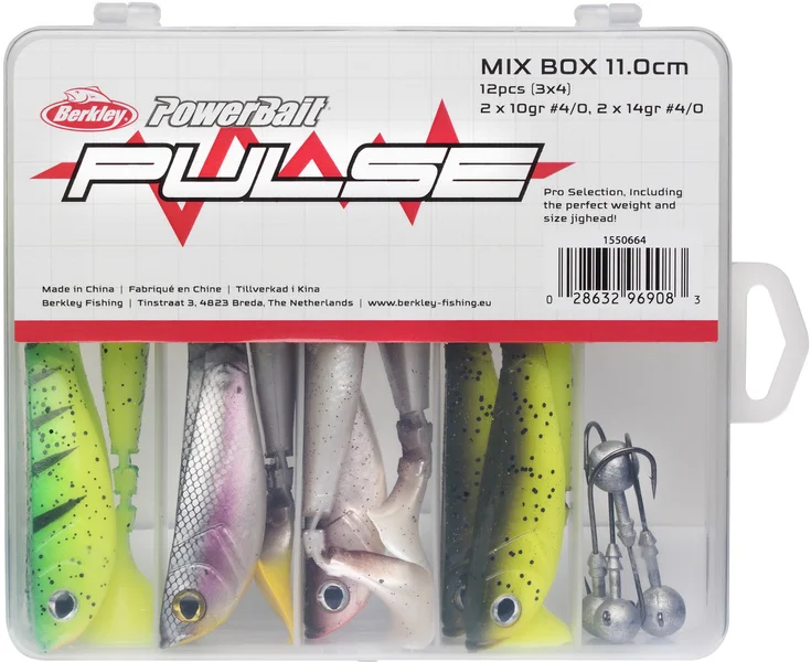 Pulse Shad Box 11cm Incl. Jigheads Billigare