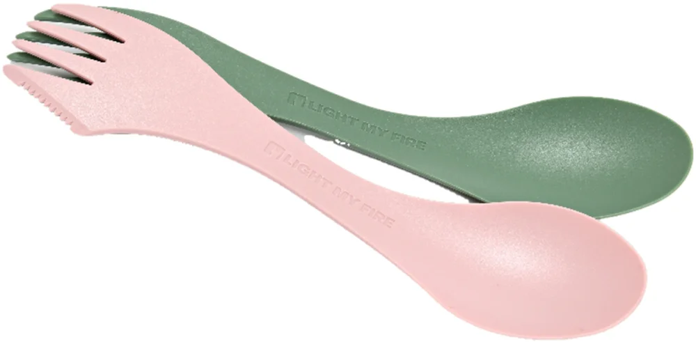 Köp online Spork Lefty Sandy Green / Dusty Pink