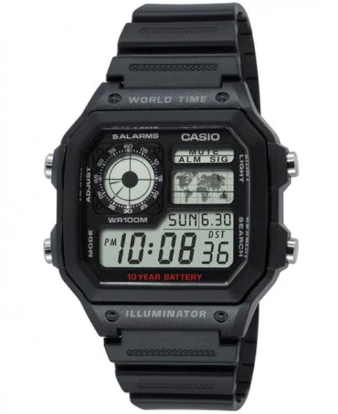 Casio Collection AE-1200WH-1AVEF Black Nedsatt pris