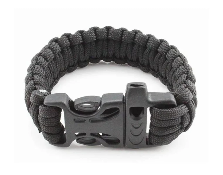 Billigare Survival Bracelet Svart