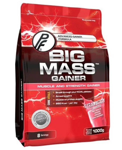 Big Mass Gainer Strawberry 1kg Snabb leverans
