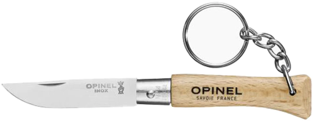 Begränsat erbjudande Classic Keyring No4 Stainless Steel Beechwood 5cm
