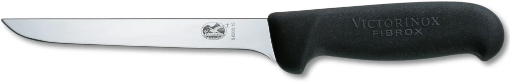 Erbjudande Urbeningskniv 15 cm Svart Fibrox & svängt skär, smalt blad