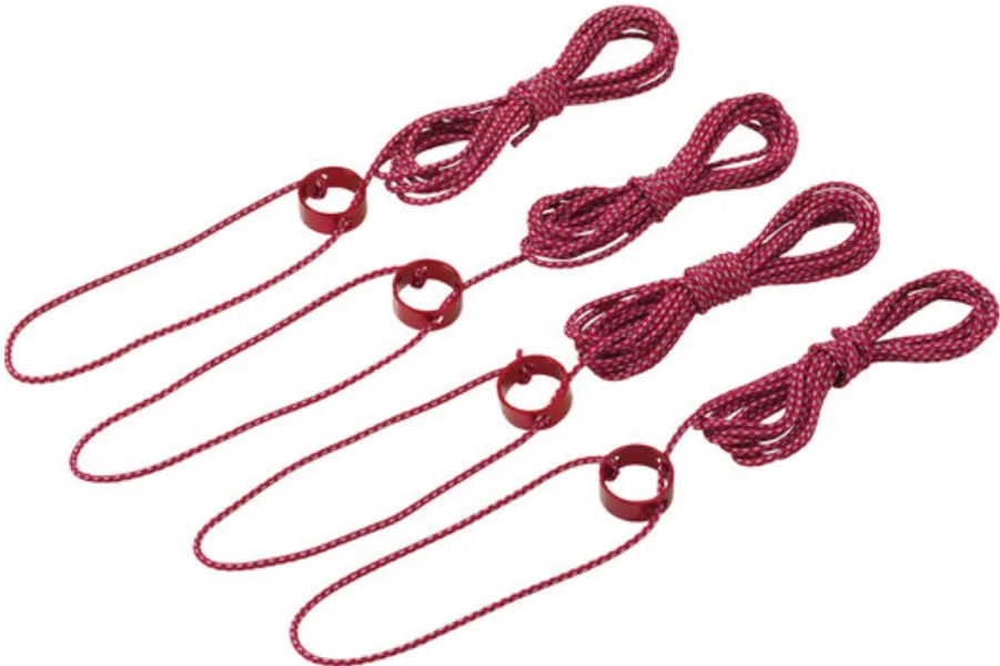 Tent Guylines Medium 4-Pack Red Expressleverans