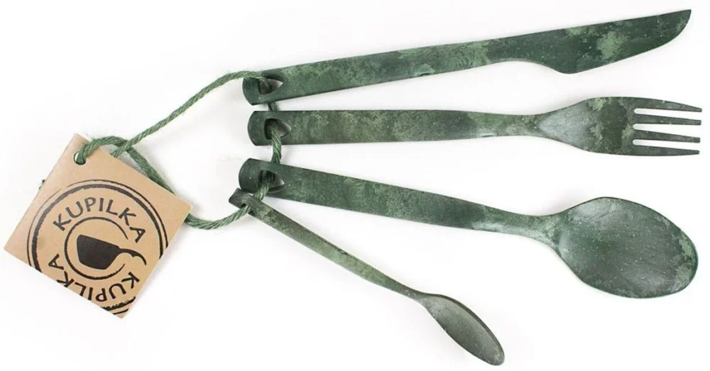 Cutlery 4 delar Grön Utförsäljning