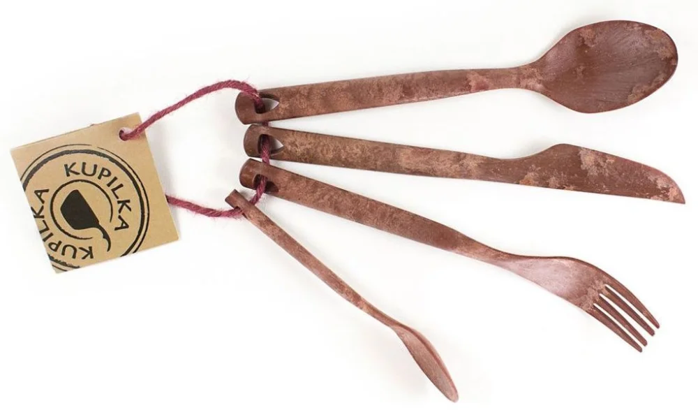 Cutlery 4 delar Röd Rabatter
