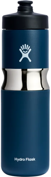 Hydroflask Wide Insulated Sport Bottle 20oz (591 ml) Indigo Säker betalning