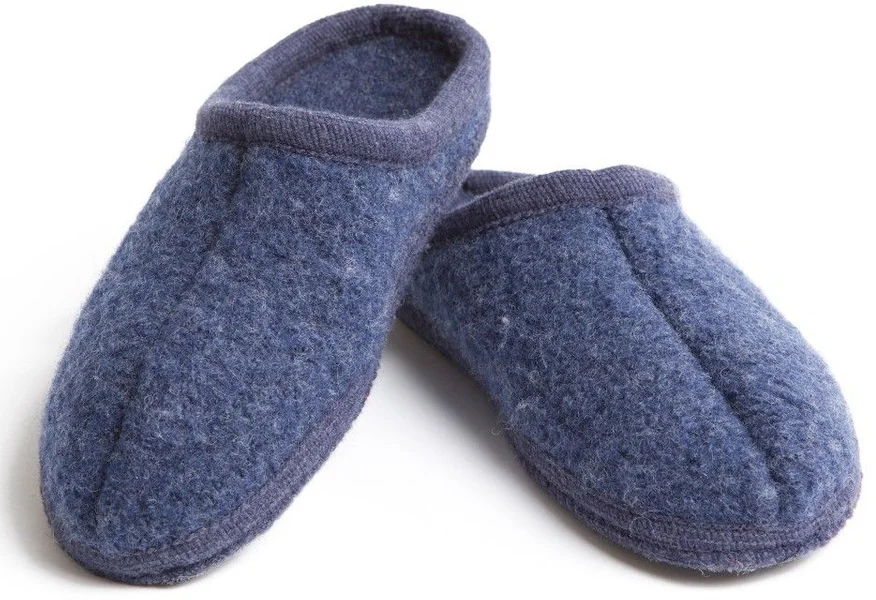 Original M's Wool Slippers Denim Beställ nu