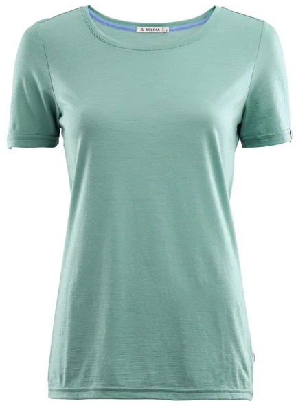 Aclima W's LightWool T-Shirt Oil Blue Kampanj