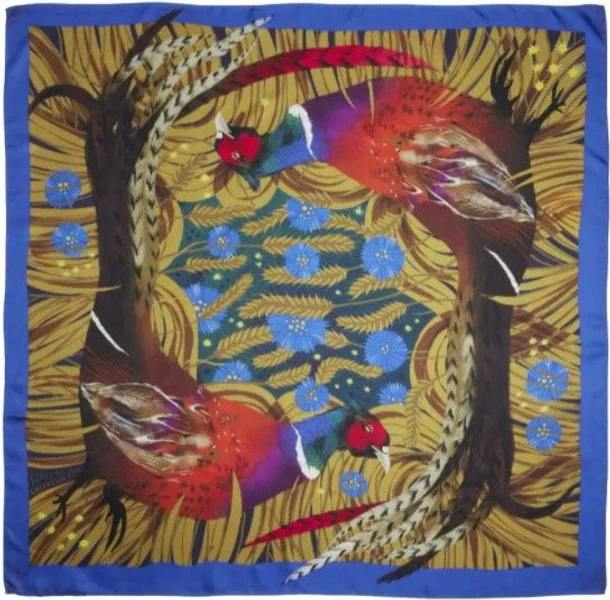 Downes Silk Scarf Magical Pheasant Sänkt pris
