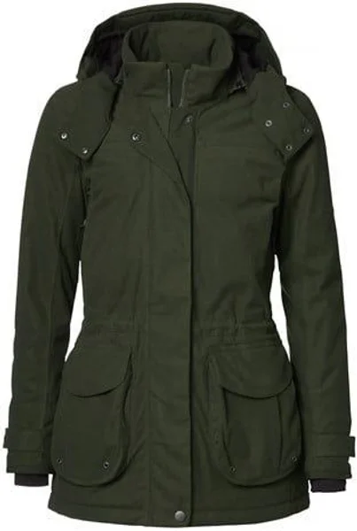 Basset Winter Jacket Women Dark Green Utförsäljning