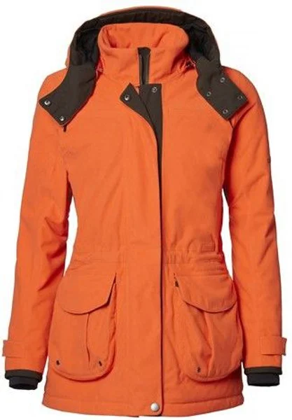 Basset Winter Jacket Women High Vis Orange Expressleverans