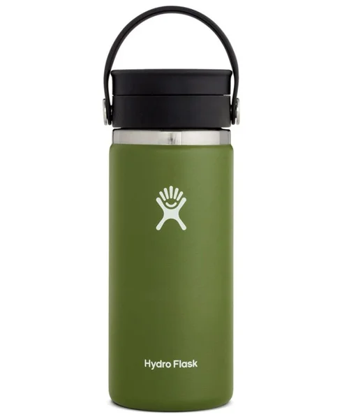Fri frakt 473ml Wide Mouth w/ Flex Sip Lid Olivengrønn