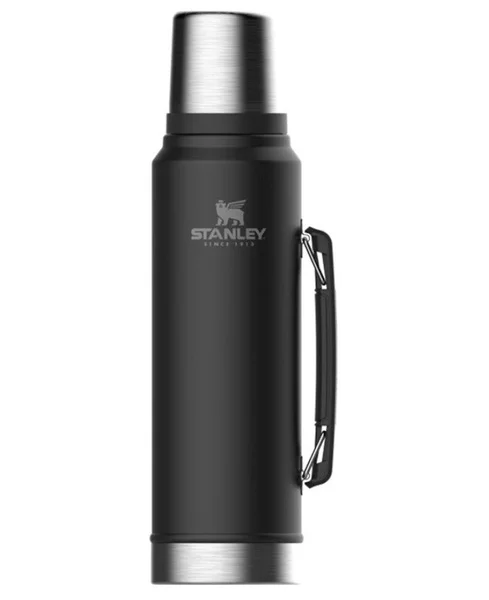 Populär Classic Vacuum Bottle 1L Matte Black