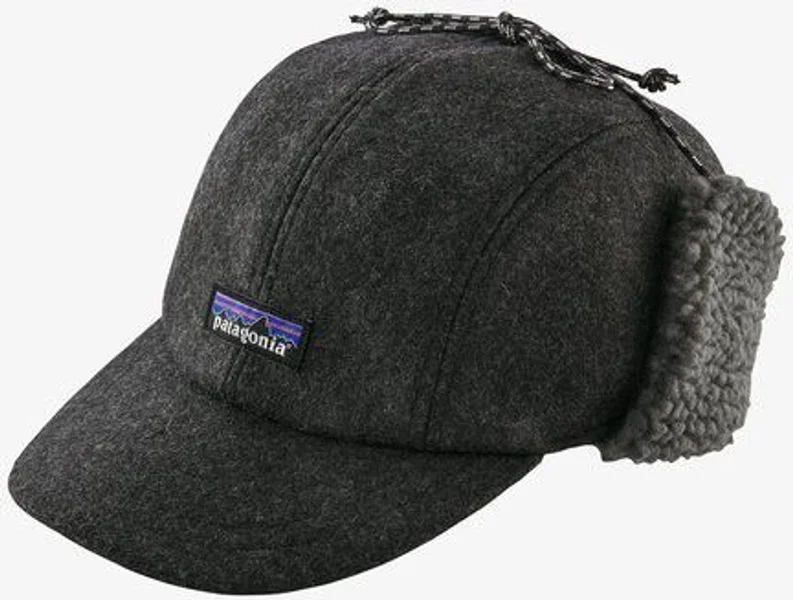 Trygg betalning Recycled Wool Ear Flap Cap Forge Grey