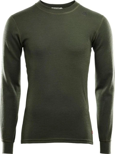 Aclima WarmWool Crewneck Shirt Man Olive Night Nyhet