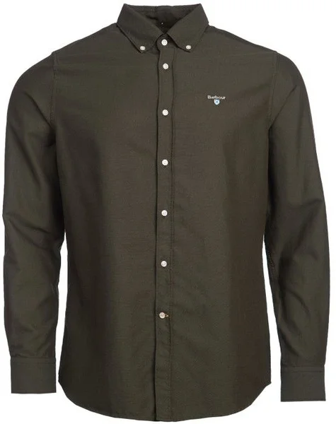 M's Oxford 3 Tailored Shirt Forest Rabatter