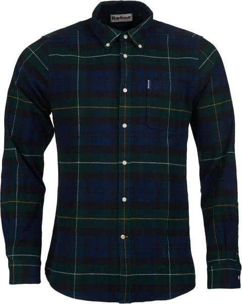 Handla nu M's Highland Check 18 Tailored Shirt Green