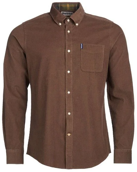 M's Cord 2 Tailored Shirt Brown risnedsättning