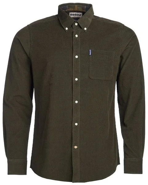 Köp online M's Cord 2 Tailored Shirt Forest