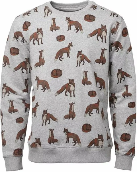 Fox Sweater Men Fox Print Premium