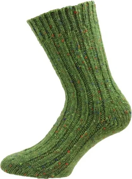 Raggsocka Ull Grön Melange Fri frakt
