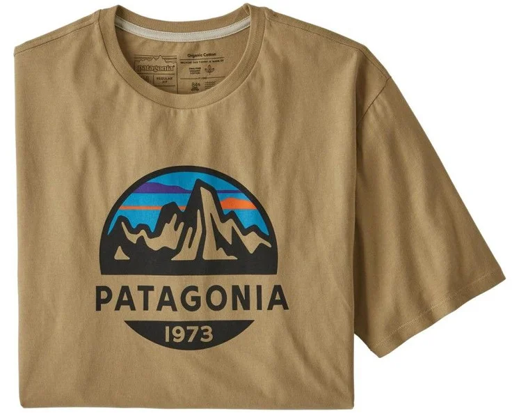 M's Fitz Roy Scope Organic T-Shirt Classic Tan Snabb frakt