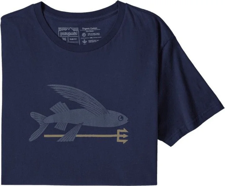 M's Flying Fish Organic T-Shirt Classic Navy Lägg i varukorgen