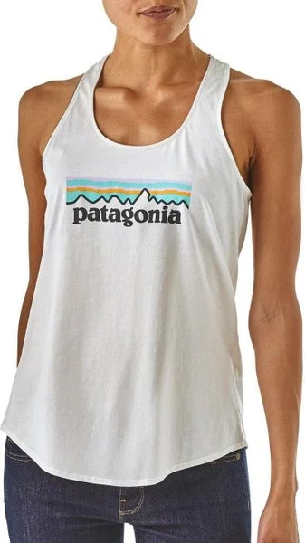 W's Pastel P-6 Logo Organic Tank White Lägg i varukorgen