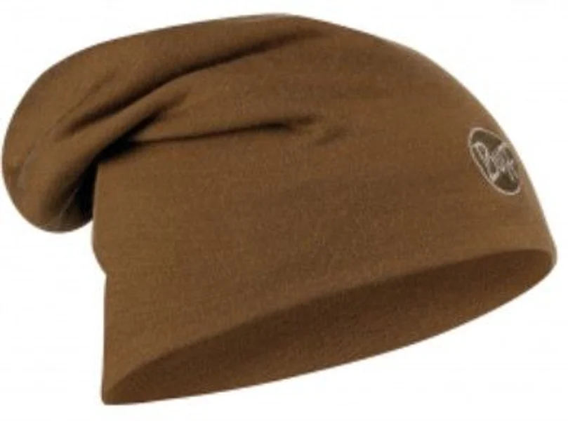 Heavy Merino Wool Loose Hat Solid Tundra Khaki Nedsatt pris