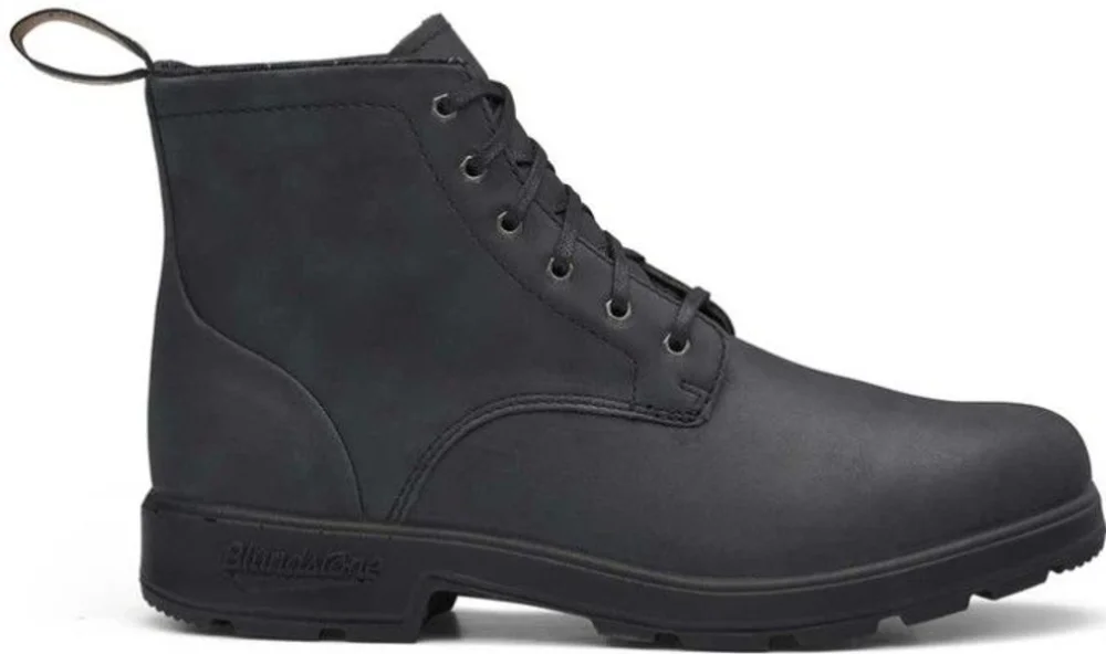 Fynd Lace Up Leather Boot 1931 Unisex Rustic Black