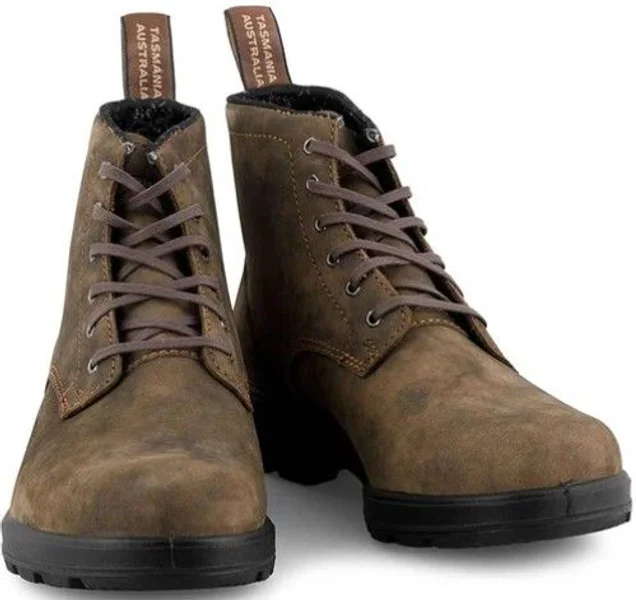 Lace Up Leather Boot 1930 Unisex Rustic Brown Sänkt pris