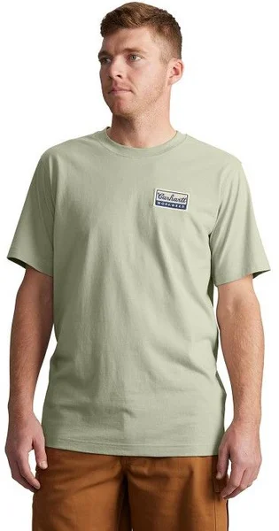 Populärt val Carhartt M's Script S/S Patch T-Shirt Sage